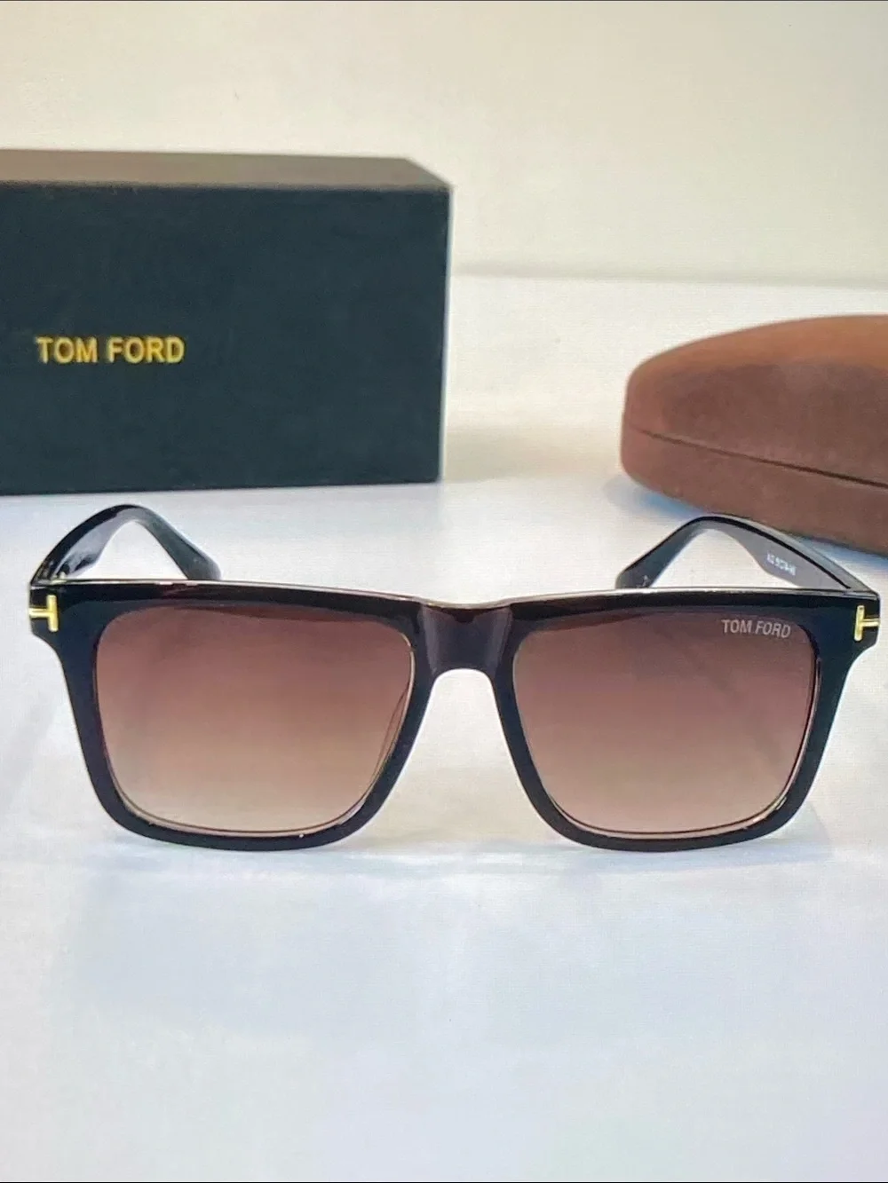 Tom Ford Square Frame Sunglasses with Original Case